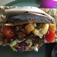 Cauliflower burger at The Organic Boho - Gothersgade in Copenhagen