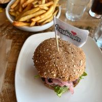 Cilantro Black Bean Burger  at Bareburger in Stamford