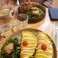Savoury crêpes and Cheese toast at Sweet Rawmance in Paris