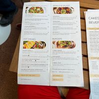 Menu  at Sweet Rawmance in Paris
