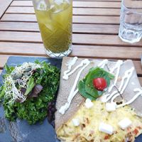 Savoury galette + mint&ginger lemonade at Sweet Rawmance in Paris