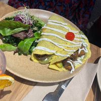 Mushroom Crepes  #Veganuary at Sweet Rawmance in Paris