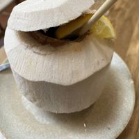 Coconut drink (fresh and fantastic )  at Sweet Rawmance in Paris