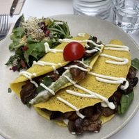 Savoury crepe   at Sweet Rawmance in Paris