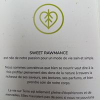The creed at Sweet Rawmance in Paris