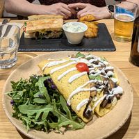 Savoury crepes at Sweet Rawmance in Paris