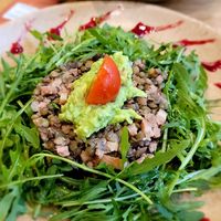 Lentil salad at Sweet Rawmance in Paris