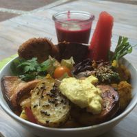 The very delicious bowl. Amazing!!! at Rebella Bex Cafe in Munich