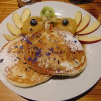 Breakfast pancakes at Rebella Bex Cafe in Munich