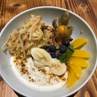 Granola bowl at Rebella Bex Cafe in Munich