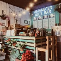 Juice bar at Amanecer Juice Bar in Antigua