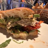 Avocado and gardein sandwich with sun dried tomatoes  #Veganuary at Yard House in Moorestown