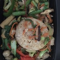 Stir fried vegetables at Yard House in Moorestown