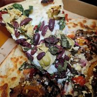 Vegan Oasis & Wild Mushroom (1/2 & 1/2 Pizza on Gluten-Free Crust) at Pizzicato Pizza - Hillsdale in Portland