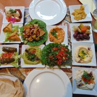 Vegan mezze (starter) at The Cedar Tree in Dublin