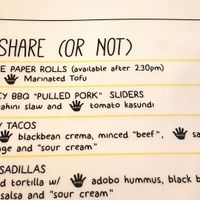 I have tried the pulled pork sliders and baby tacos. Both were nice, although they didn't blow my mind. at Green Time in Auckland
