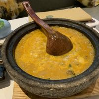 Rice soup/porridge. Surprisingly really great.   at Ruolanci Vegetarian 若蘭慈素食馆(欢乐海岸店) in Shenzhen