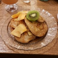 Delicious, gluten free pancakes at Mo-Ja Cafe in Krakow