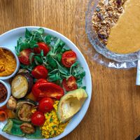 The vege vege - it’s basically two meals! at Mo-Ja Cafe in Krakow