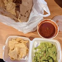 Guac, salsa, and chips! at Escobar's Mexican Restaurant in Kanab