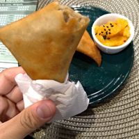 Samosa at GreenGo Batel in Curitiba