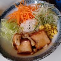 Black bean tofu with lots of veg at Jiu Pin Lian in Central Singapore