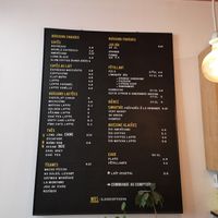Menu at Coffee Makers in Lille
