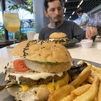 Doble chesse burger  at Vegan Inc - Miyana in Mexico City