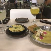 Papas Raclete... delicious at Vegan Inc - Miyana in Mexico City