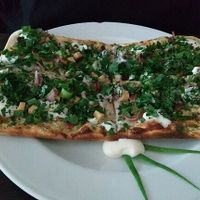 pizza bread at Bämeräng in Berlin