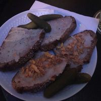 Bread and vegan "creamy cheese" at Bämeräng in Berlin