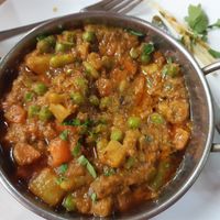 Second visit.. mixed vegetable curry at Red Chilli Indian Restaurant in Corfu