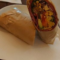 Vegan wrap at SLA - Kerkplein in The Hague