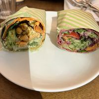 Green wrap and the kapsalon wrap  at SLA - Kerkplein in The Hague