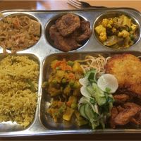 Mixture of everything vegan  at Dhaba Beas - Purkynova in Prague