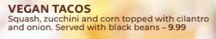 new menu item at Tlaquepaque in Cambridge