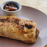 Sausage roll at Vitality Kitchen in Tauranga