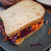 Sauerkraut tofu sandwich at Vitality Kitchen in Tauranga