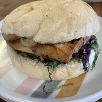 Smokey tofu slider  at Vitality Kitchen in Tauranga