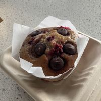 Chocolate & raspberry muffinns  at Vitality Kitchen in Tauranga