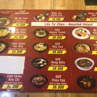 Menu at Healthy Farm - XVNT Binh Thanh District in Ho Chi Minh City