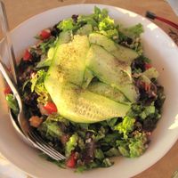 mediterran salad at MIRA in Paros