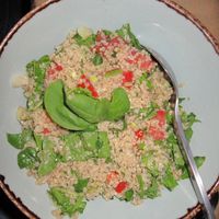 Quinoa salad at MIRA in Paros