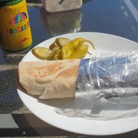 Tasty falafel roll at Tasty Bar in Vastervik