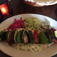 Absolutely delicious vegan kebab!  at Mediterrano Turkish and Mediterranean Cuisine in Hillsborough