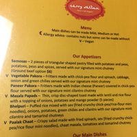 Menu at Curry Sultan in Humble