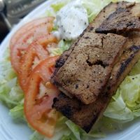 TBLT on bed of lettuce at Hunter's Brewing in Chesterton