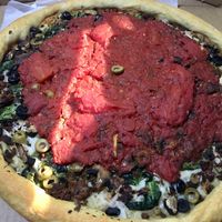 Cappy’s Pizza - Vegan Chicago Deep Dish at Cappy's Pizzeria - Seminole Heights in Tampa