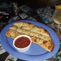 Garlic sticks w/ marinara sauce. at Cappy's Pizzeria - Seminole Heights in Tampa