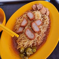 Wan ton mee (i asked for no vegetable) at Shang De Vegetarian in Central Singapore